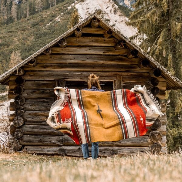 Steppenwolle Wolldecke PATAGONIA | Kuscheldecke aus 100% Schurwolle | Plaid 100% mulesingfrei