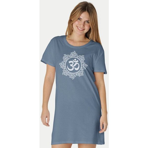 Peaces.bio - handbedruckte Biomode Longshirt Classic Om Damen