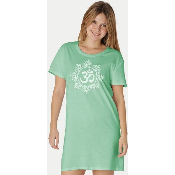 Peaces.bio - handbedruckte Biomode Longshirt Classic Om Damen