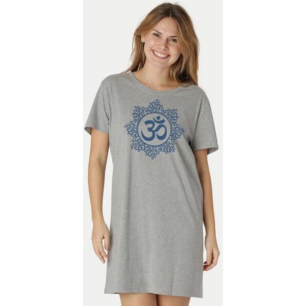 Peaces.bio - handbedruckte Biomode Longshirt Classic Om Damen