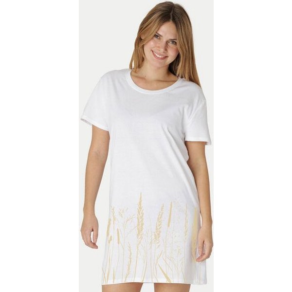 Peaces.bio - handbedruckte Biomode Longshirt Gräservielfalt Damen