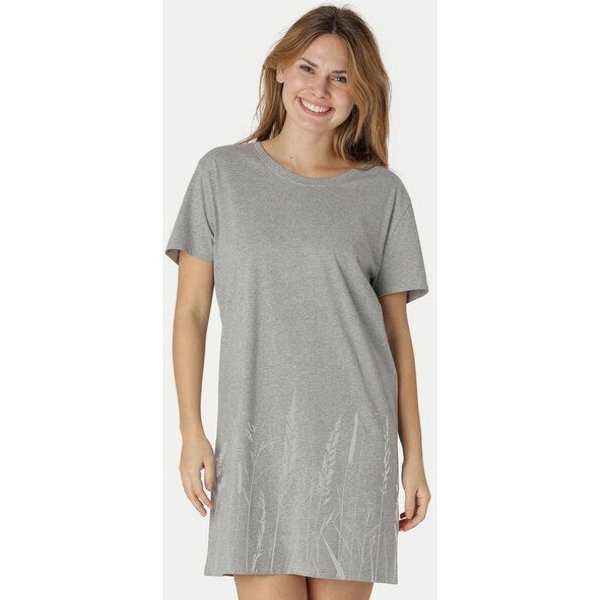 Peaces.bio - handbedruckte Biomode Longshirt Gräservielfalt Damen