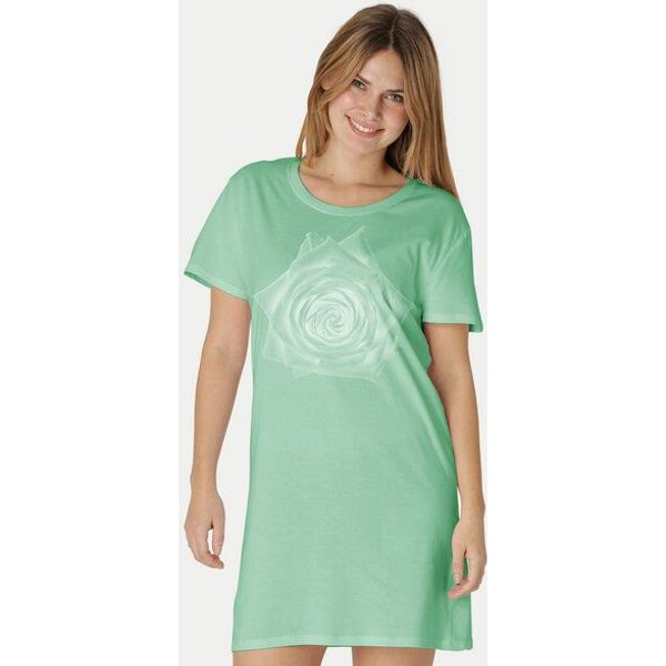 Peaces.bio - handbedruckte Biomode Longshirt Rose Damen