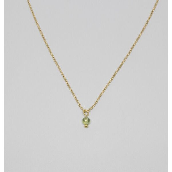 fejn jewelry Kette 'gemstone' mit Perlenanhänger Silber/vergoldet