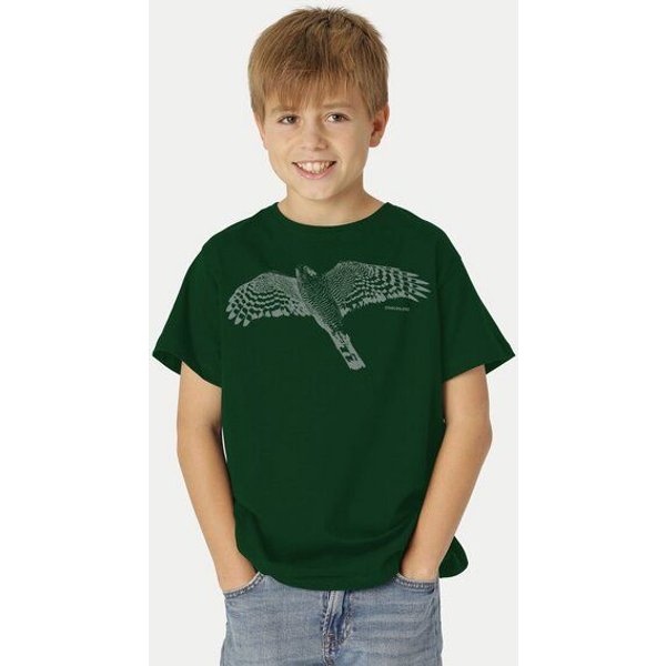 Peaces.bio - handbedruckte Biomode Bio-Kinder T-Shirt Sperber