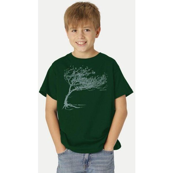 Peaces.bio - handbedruckte Biomode Bio-Kinder T-Shirt Windy Tree