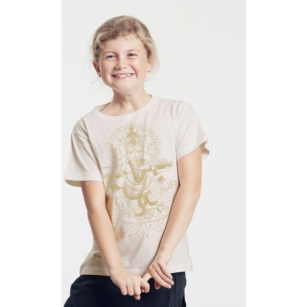 Peaces.bio - handbedruckte Biomode Bio-Kinder T-Shirt Ganesha