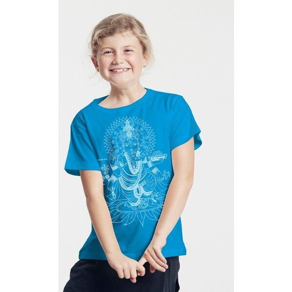 Peaces.bio - handbedruckte Biomode Bio-Kinder T-Shirt Ganesha