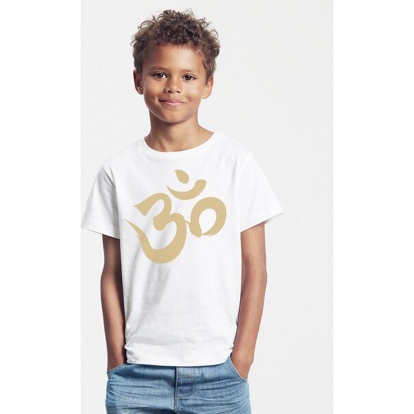 Peaces.bio - handbedruckte Biomode Bio-Kinder T-Shirt Om