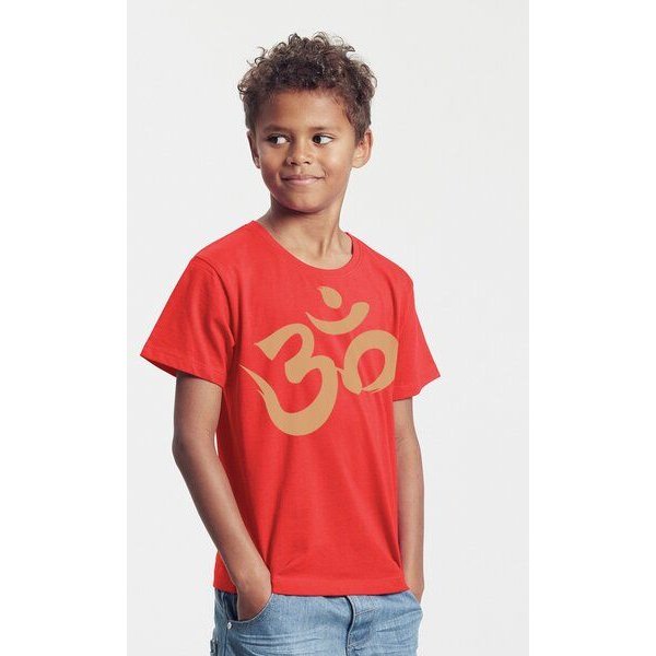 Peaces.bio - handbedruckte Biomode Bio-Kinder T-Shirt Om