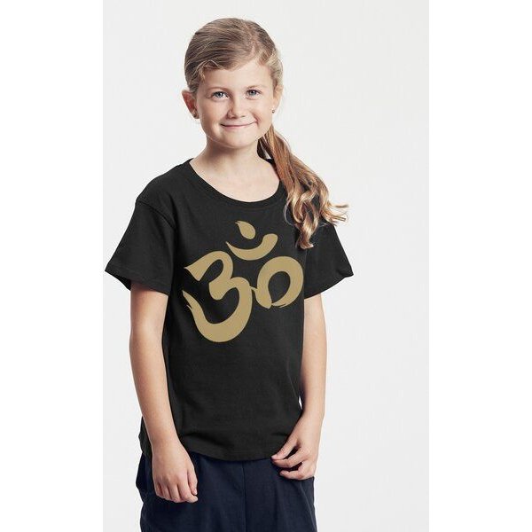 Peaces.bio - handbedruckte Biomode Bio-Kinder T-Shirt Om