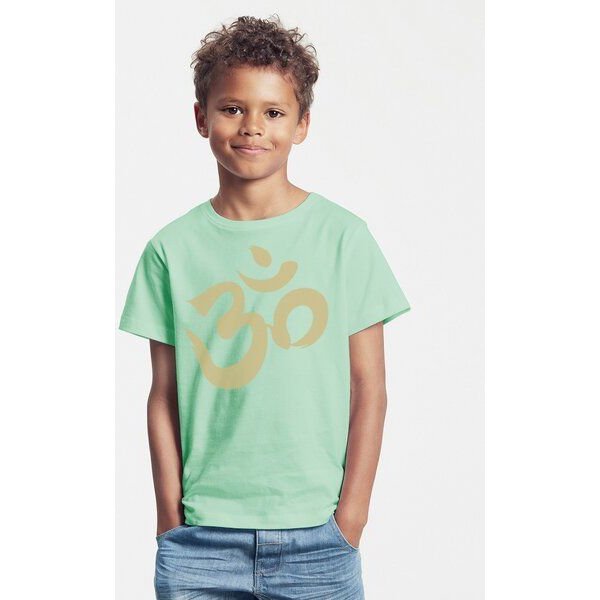 Peaces.bio - handbedruckte Biomode Bio-Kinder T-Shirt Om