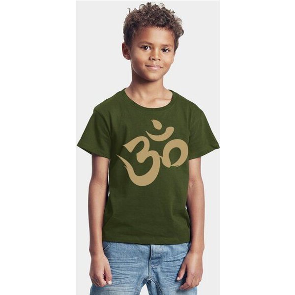 Peaces.bio - handbedruckte Biomode Bio-Kinder T-Shirt Om