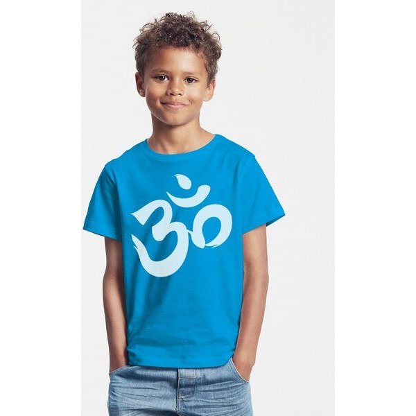 Peaces.bio - handbedruckte Biomode Bio-Kinder T-Shirt Om