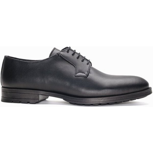 Nae Vegan Shoes NAE Mikel Black- vegane Blucher- Schuhe mit runder Fußspitze