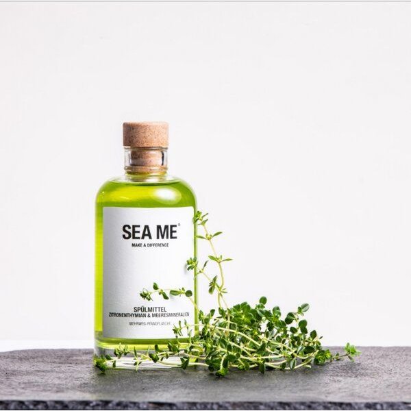 SEA ME Spülmittel | ZitronenThymian & Meeresmineralien | frischer Duft | vegan | Mehrweg-Glas 250 ml