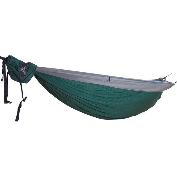 Hideaway Outfitters Doppel Reisehängematte aus atmungsaktiver Fallschirmseide inklusive Baumgurte und Karabiner