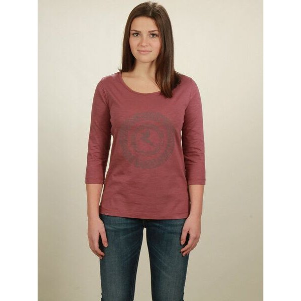 NATIVE SOULS Longsleeve 3/4-Arm Damen - Circle Kolibri - berry