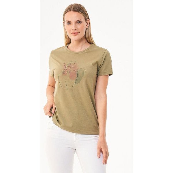 ORGANICATION T-Shirt aus Bio-Baumwolle mit Print