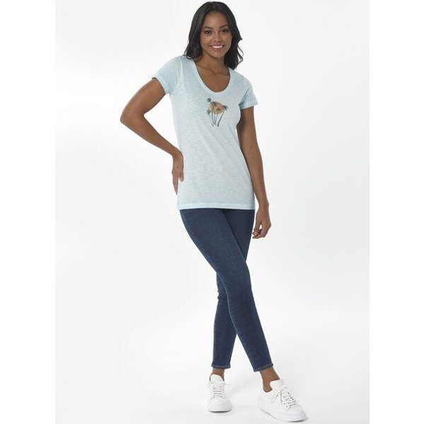 ORGANICATION Cold Pigment Dyed T-Shirt aus Bio-Baumwolle mit Print