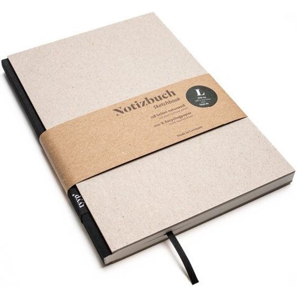 tyyp Notizbuch A5 – 100% Recyclingpapier – handmade in Germany – BerlinBook