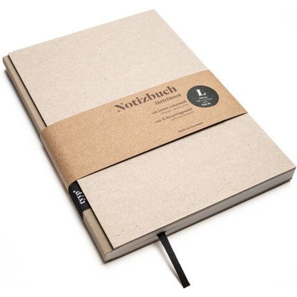 tyyp Notizbuch A5 – 100% Recyclingpapier – handmade in Germany – BerlinBook