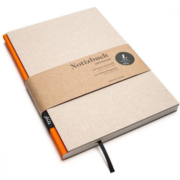 tyyp Notizbuch A5 – 100% Recyclingpapier – handmade in Germany – BerlinBook