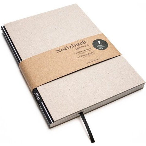 tyyp Notizbuch A5 – 100% Recyclingpapier – handmade in Germany – BerlinBook