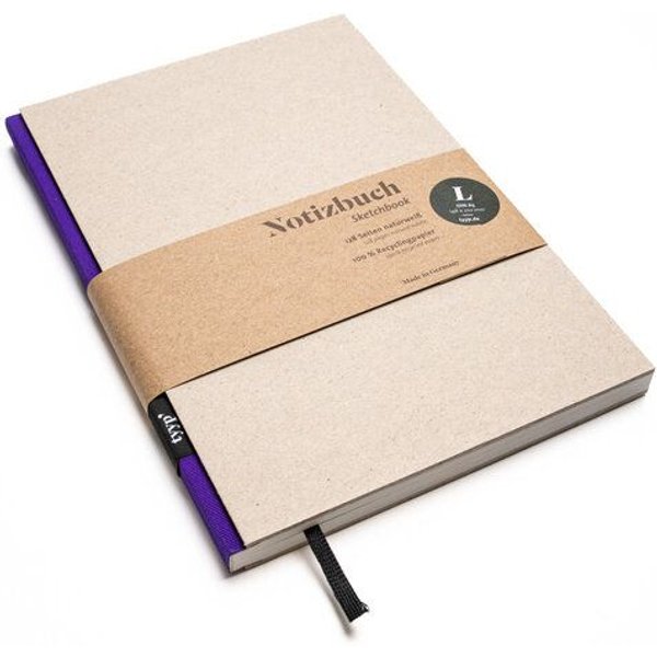 tyyp Notizbuch A5 – 100% Recyclingpapier – handmade in Germany – BerlinBook