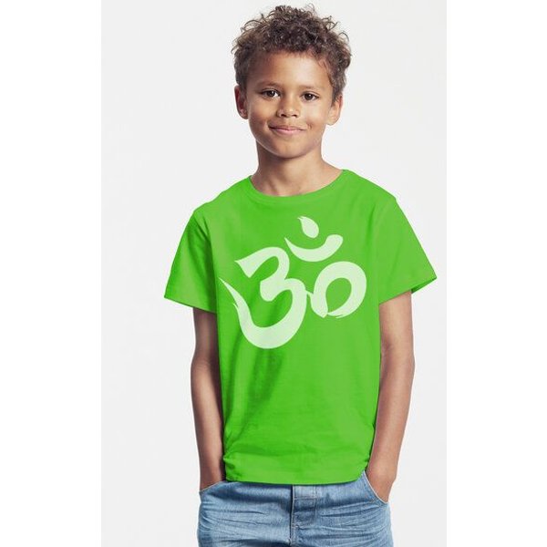 Peaces.bio - handbedruckte Biomode Bio-Kinder T-Shirt Om
