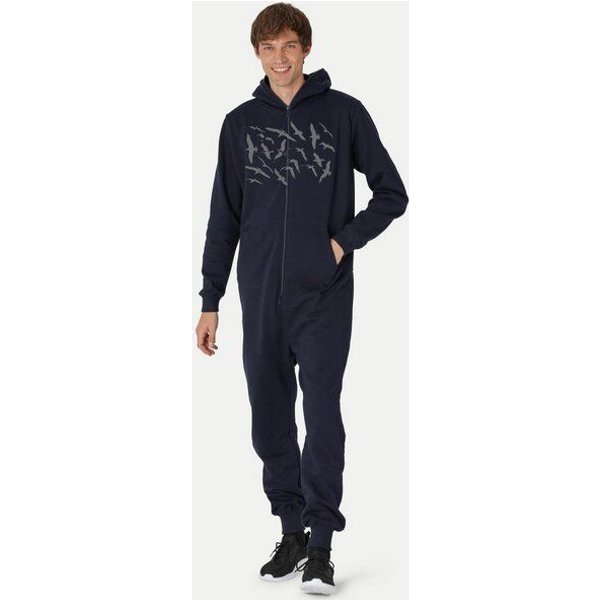 Peaces.bio - handbedruckte Biomode Jumpsuit Möwen Herren