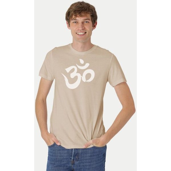 Peaces.bio - handbedruckte Biomode Fit T-Shirt "Om" Herren