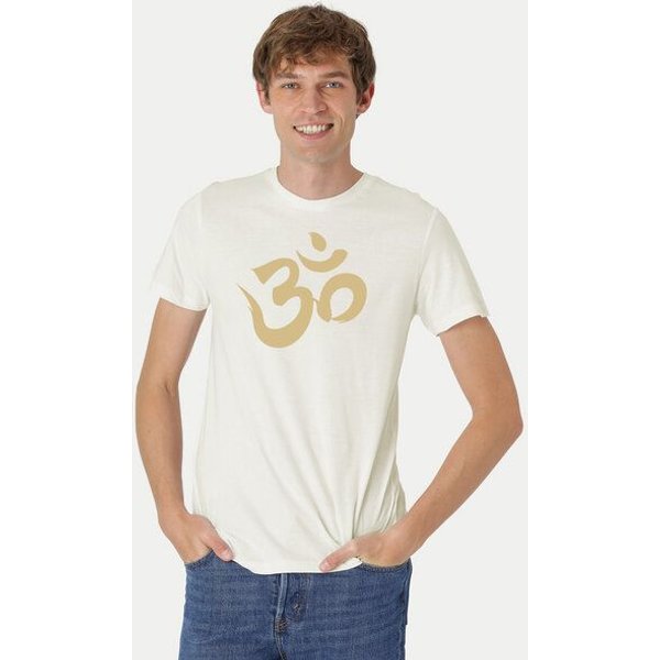 Peaces.bio - handbedruckte Biomode Fit T-Shirt "Om" Herren