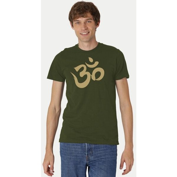 Peaces.bio - handbedruckte Biomode Fit T-Shirt "Om" Herren