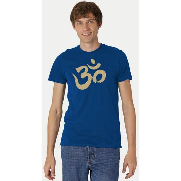 Peaces.bio - handbedruckte Biomode Fit T-Shirt "Om" Herren