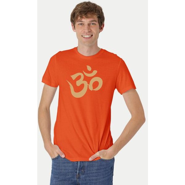 Peaces.bio - handbedruckte Biomode Fit T-Shirt "Om" Herren