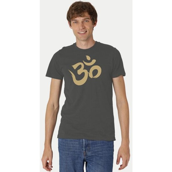Peaces.bio - handbedruckte Biomode Fit T-Shirt "Om" Herren