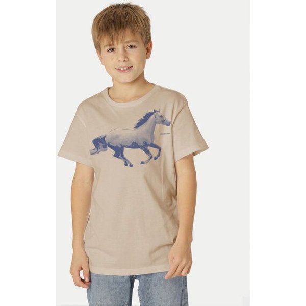 Peaces.bio - handbedruckte Biomode Bio-Kinder T-Shirt Horsepower