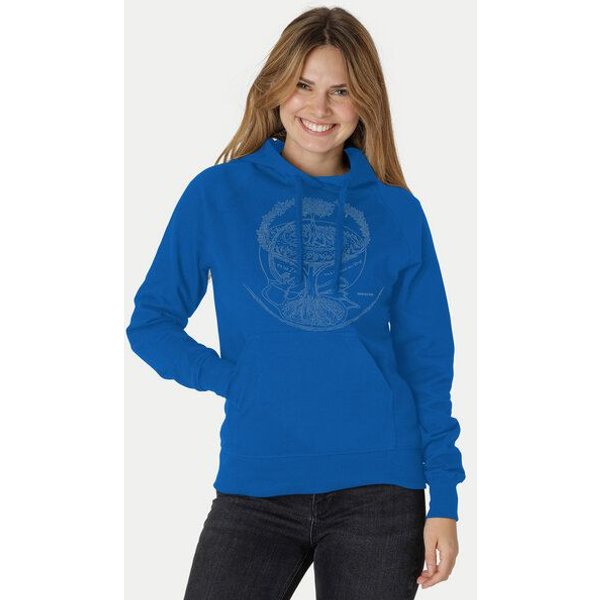 Peaces.bio - handbedruckte Biomode Bio-Damen-Kapuzensweater Weltenesche