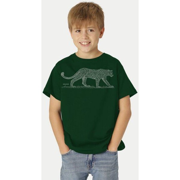 Peaces.bio - handbedruckte Biomode Bio-Kinder T-Shirt Leopard