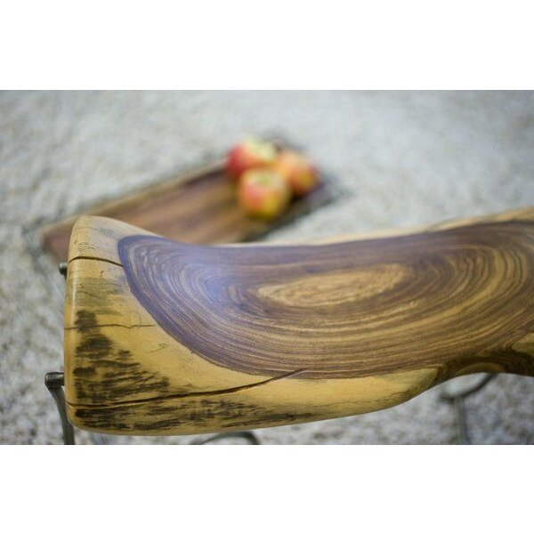 Moogoo Creative Africa Sitzbänkchen Hocker "Nisa Tabru" Unikat Altmetall Palisander-Holz