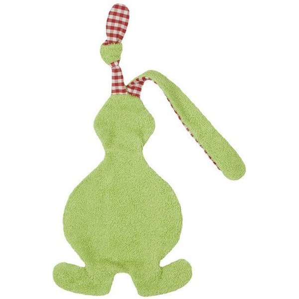 Efie Schmusetuch/Schnuffeltuch Hase grün, kbA , 100 % Made in Germany