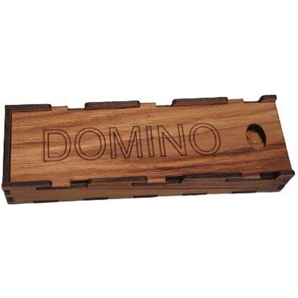 ReineNatur Domino - Familienspiel – Reisespiel – Eiche - 28 Spielsteine