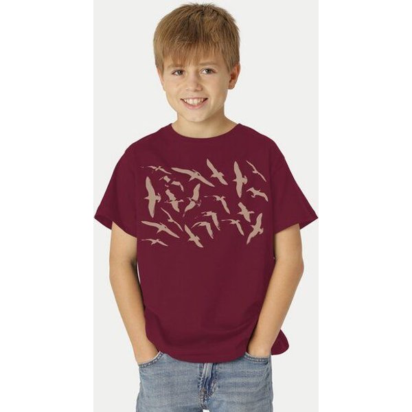 Peaces.bio - handbedruckte Biomode Bio-Kinder T-Shirt Möwen