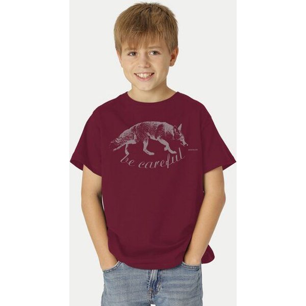 Peaces.bio - handbedruckte Biomode Bio-Kinder T-Shirt Be Careful