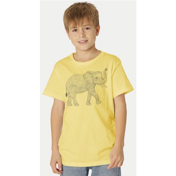 Peaces.bio - handbedruckte Biomode Bio-Kinder T-Shirt "Babyelefant"