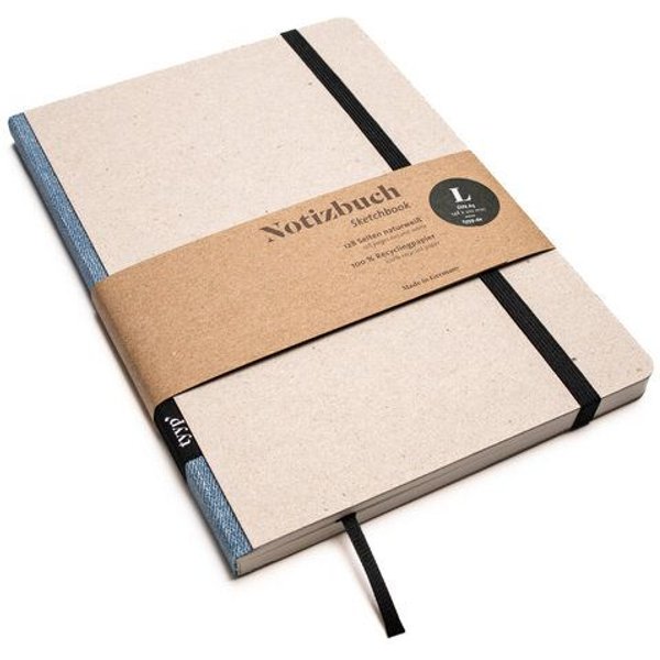 tyyp Notizbuch A5 – 100% Recyclingpapier – handmade in Germany – Klassik Öko
