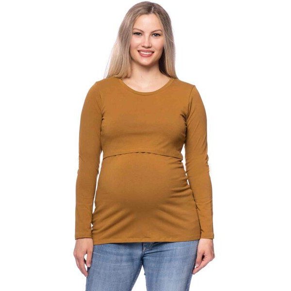 Milchshake 103 BASIC Umstands- und Stillshirt langarm aus Bio-Baumwolle