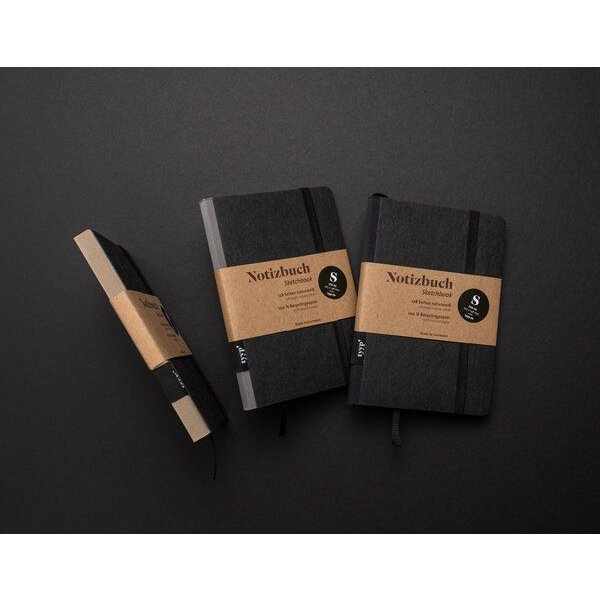 tyyp Notizbuch A6 schwarz – 100% Recyclingpapier – Klassik