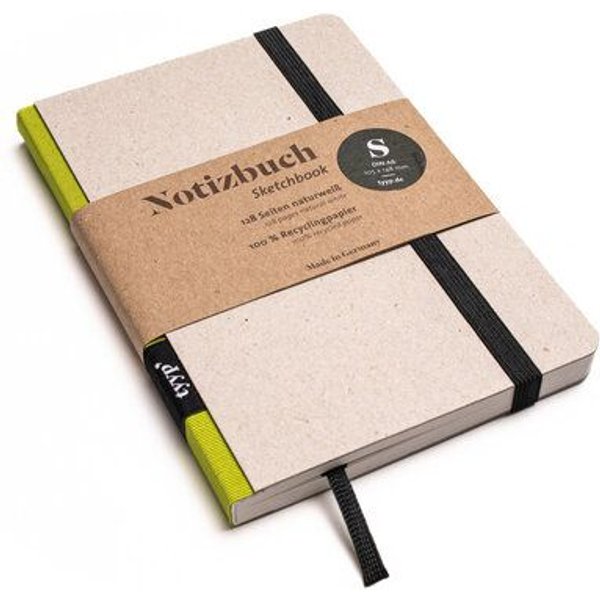 tyyp Notizbuch A6 – 100% Recyclingpapier – handmade – Klassik Öko
